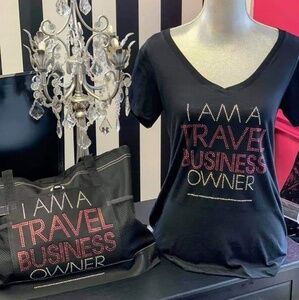 I‎ Am A Travel Business Owner Tee and Tote Duo